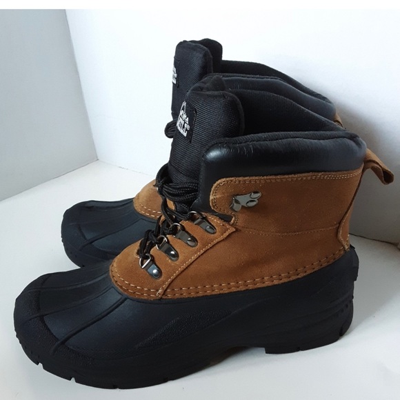 Old Mill Glacer Nubuck Black Warm Winter Ankle Boot size 10M - Picture 11 of 13